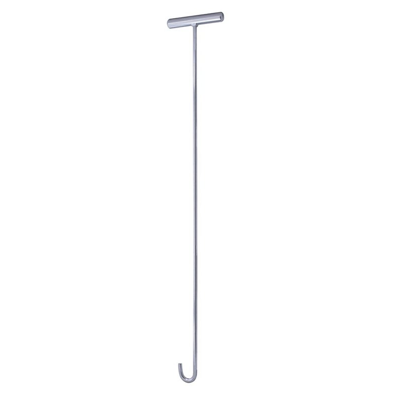 United Pacific 90010 31" Heavy-Duty Chrome Plated 5th Wheel Pin Puller, Solid Steel Rod w/5in Handle, Fifth Wheel Pin Puller - J-Hook â€“ One Unit - Image 2